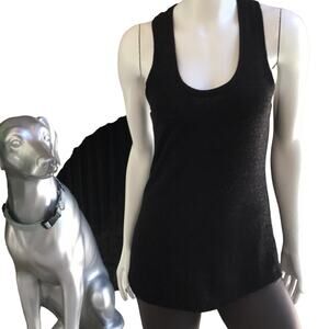 Dylan Black Metallic Shiny Racerback Tank Top Women’s Size X-Small